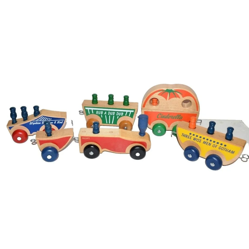 Vtg Wooden Holgate Fairyland Train 1991 Cinderella Pumpkin etc..‎